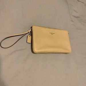 Coach nude leather wallet wristlet